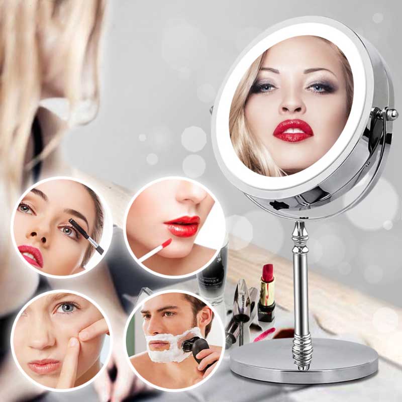 miroir lumineux maquillage femme