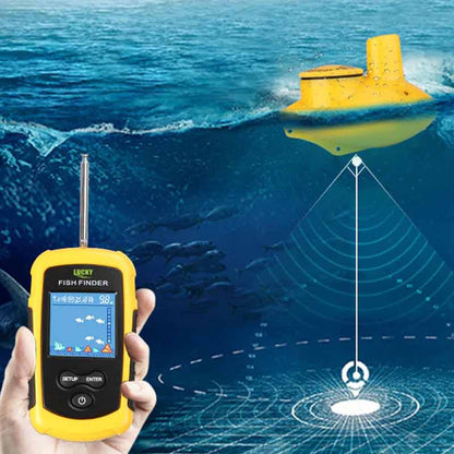 Sondeur sans fil pour détecter les poissons et la profondeur pour la pêche